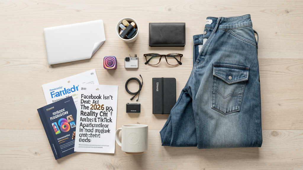 Editorial image illustrating Facebook Isn't Dead: The 2026 ROI Reality Check Against TikTok Spark Ads